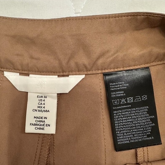 H&M Tan Brown Pleated Skirt - Picture 5 of 6